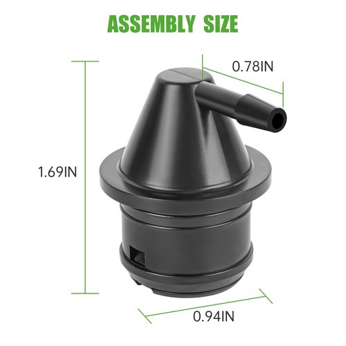 10L0L Golf Cart Fuel Tank Vent Assembly Compatible with Club Car DS (1992-2015) Precedent (2004-2015), Replaces Part 1015143, 103905201