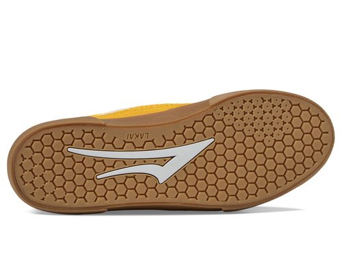 Lakai Cambridge Mens Skate Shoes, Gold/Gum Suede, 8
