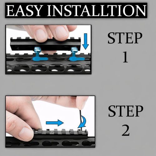 Gotical 5 Slots Aluminum Keymod Rail Section - Durable Picatinny Accessory for Enhanced Versatility