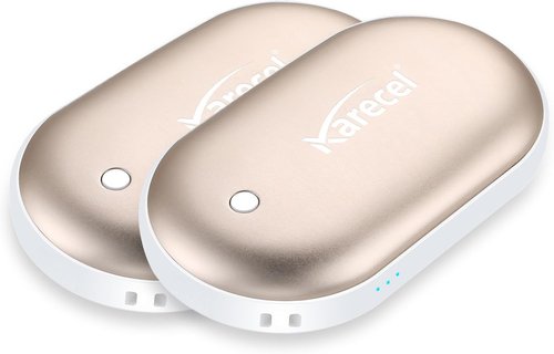 Karecel Rechargeable Hand Warmers - Double-Sided 10400mAh Heat | 4-Inch Portable Winter Essentials