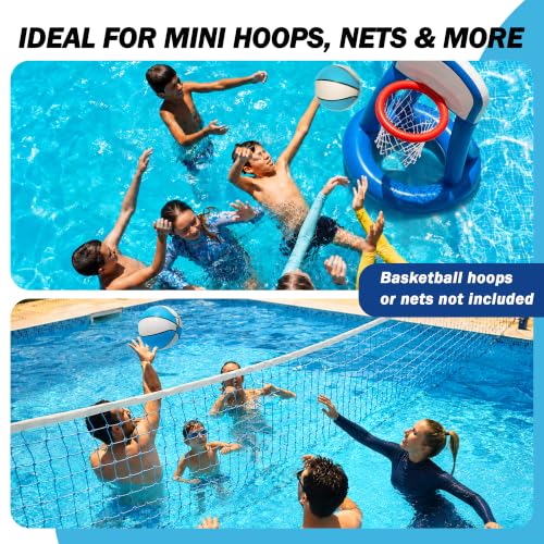 Botabee Size 7 Water Basketball 9.4-inch Diameter for Pool Games Summer Fun