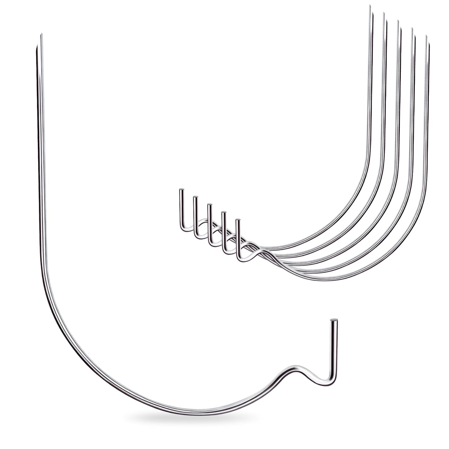 MIHUYAN Picture Hanger Super Hook 50PCS,High-Quality Steel Picture Hanger Hercules Hooks,Used for Drywall, Wood Wall, Plaster Wall, can Hang Photos, Art, Clock, Mirror