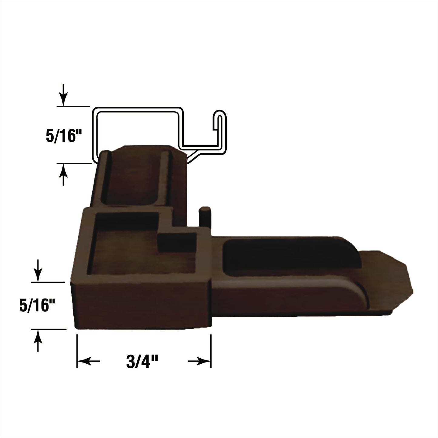 Prime-Line PL 7791 Screen Frame Kit, 5/16 in. x 3/4 in. x 36 in., Aluminum, Matte Black Finish, Includes Vinyl Spline and Matching Plastic Square-Cut Corners (1 Kit)