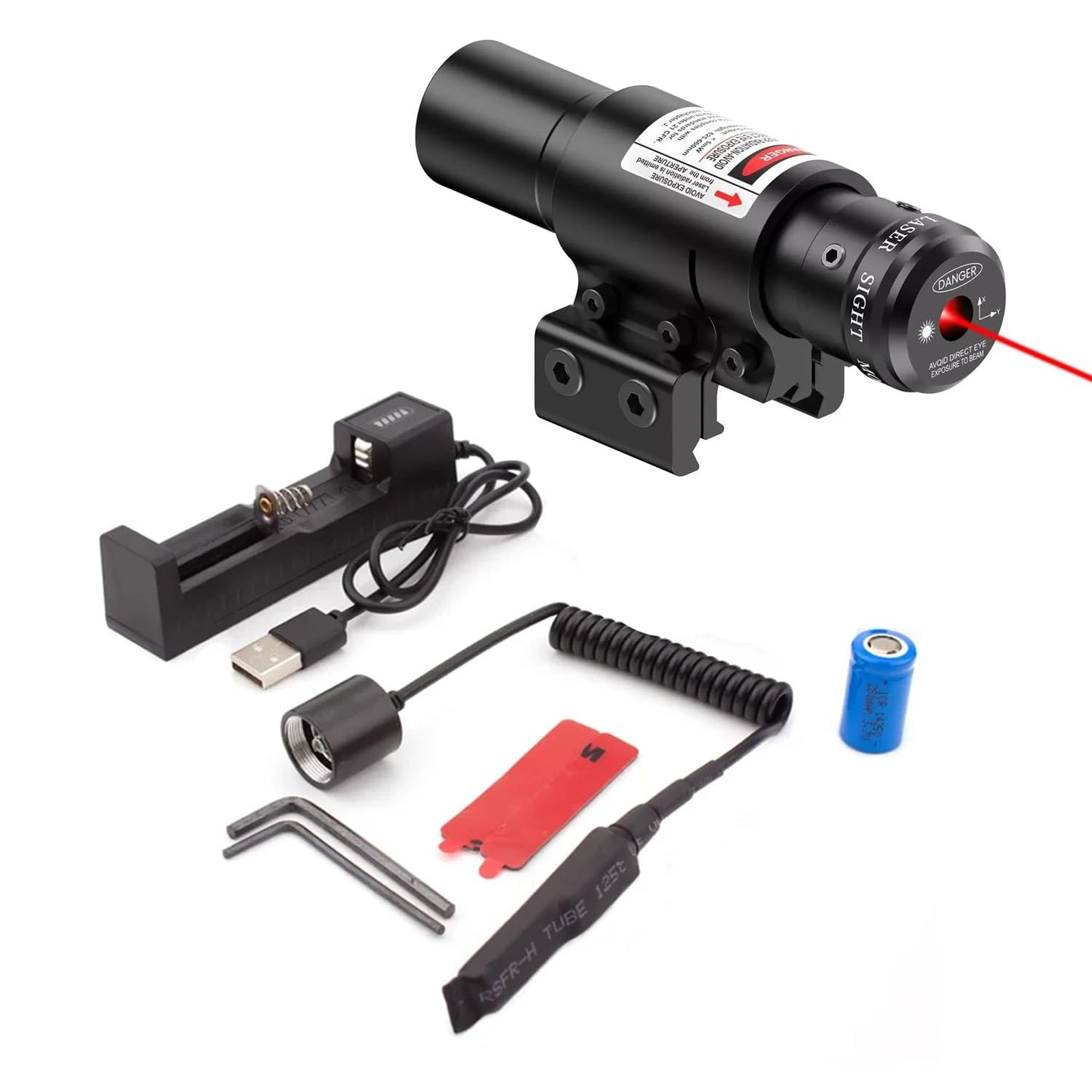 Red Laser Sight Beam Dot Sight Scope Tactical Picatinny Sight Scope