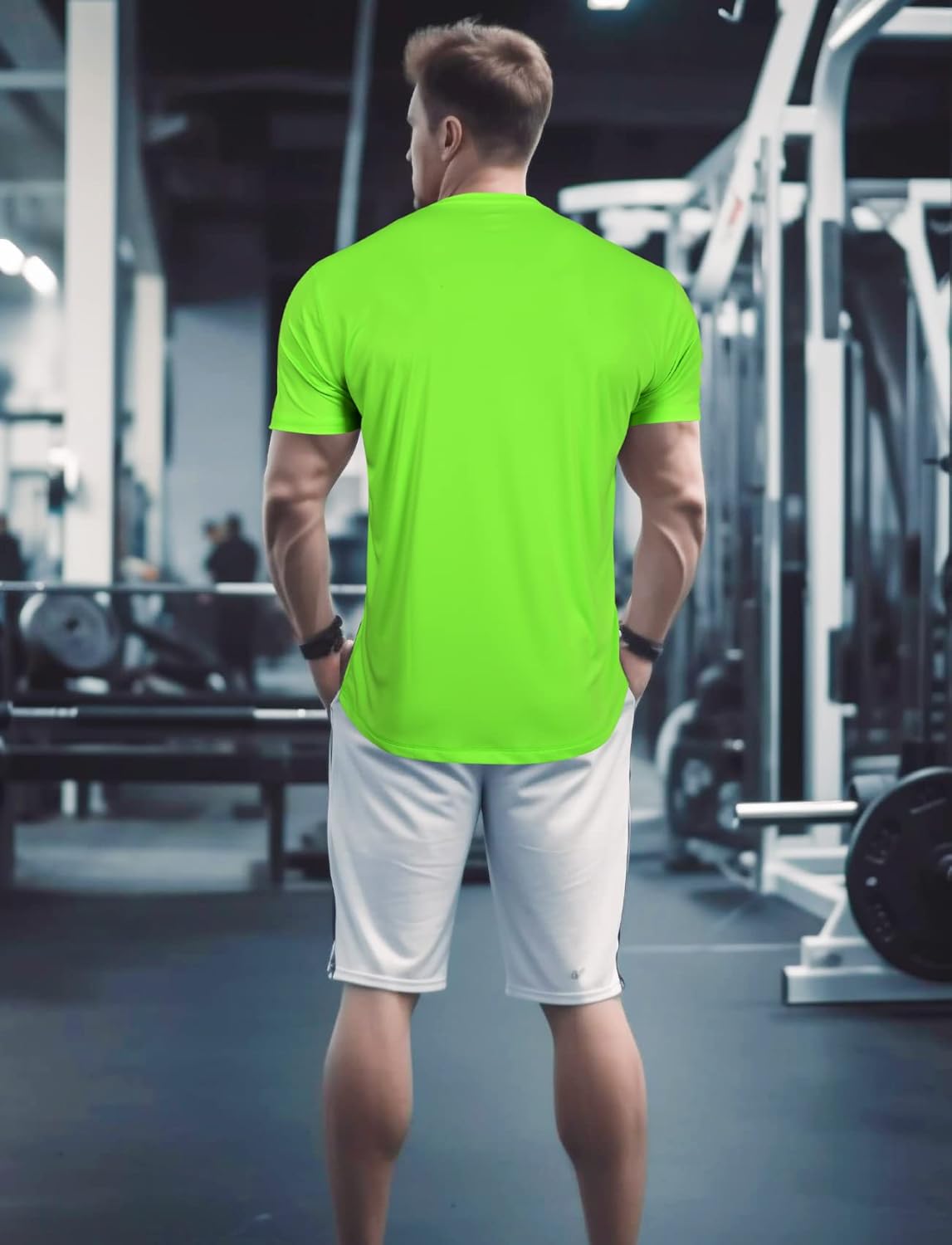 Skiennix Men's Fitted Workout Shirts - Quick Dry Athletic Tops for Gym & Running | Moisture-Wicking Tee