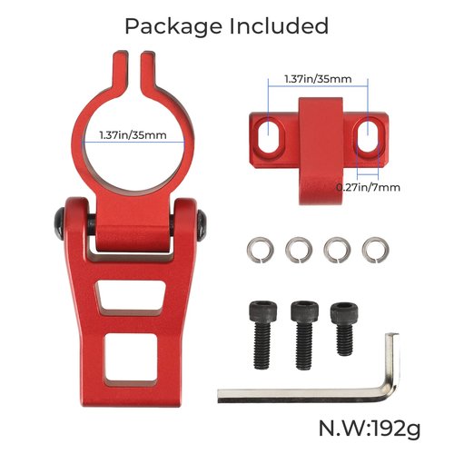 LUCK4U Folding Hook Scooer Part Aluminum Alloy Hook Set Scooter Accessories for Zero 10X 8X Speedual Electric Scooter