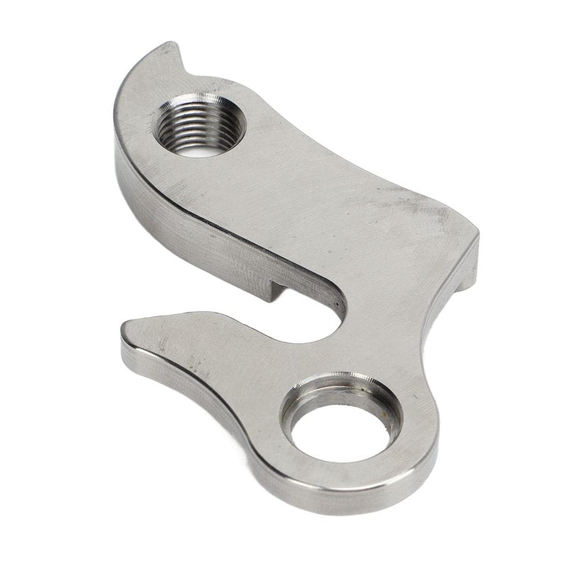 Stainless Steel Derailleur Hanger with Screw, CNC Machined Rear Tail Hook, Mountain and Road Bike Compatible, Anodized Finish