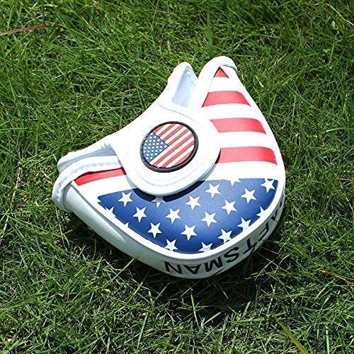 USA Flag Putter Cover for Heel Shaft Mallet - High Quality PU Leather