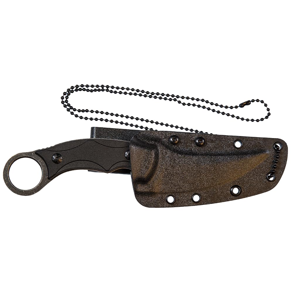 Smith & Wesson SW995 8.5in High Carbon S.S. Full Tang Karambit Knife with a 3.75in Clip Point Blade and Nylon Handle for Outdoor, Tactical, Survival and EDC