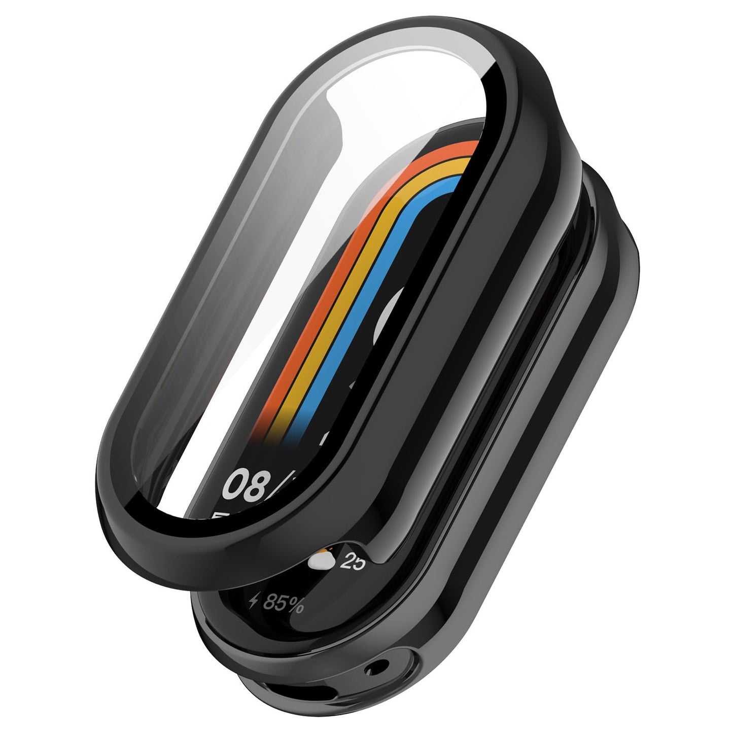 Compatible with Xiaomi Mi Smart Band 10 Screen Protector, Full Coverage Protective Cases Cover for Xiaomi Mi Smart Band 10 10NFC Accessories (5Pack-D)