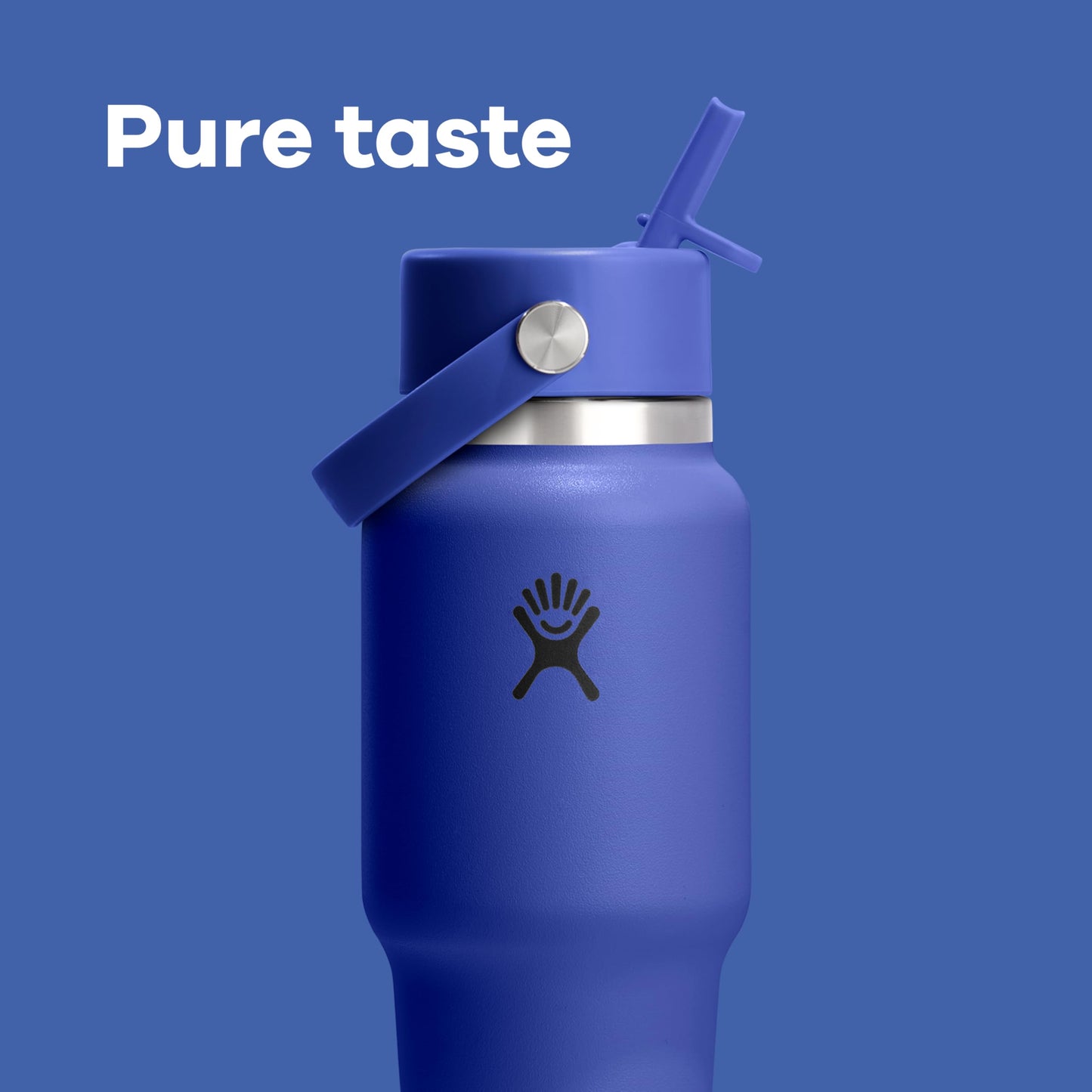 Hydro Flask Travel Water Bottle - Insulated Stainless Steel - Wide Straw Lid, Non Spill, Leakproof in 32 Oz Cloud Pink