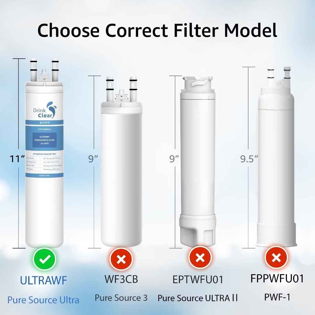 DRINKCLEAR Replacement for ULTRAWF, Pure Source Ultra, Kenmore 9999, 46-9999, Pack of 1, DC999