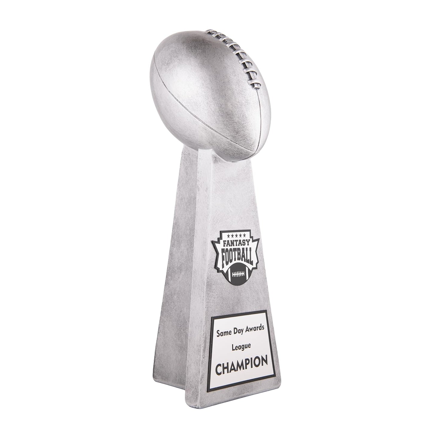 Same Day Awards Lil' Vince Silver Fantasy Football Trophy, 10.75"