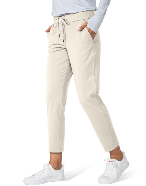 G Gradual Women's 7/8 Stretch Ankle Sweatpants - Deep Pockets for Golf, Lounge & Travel