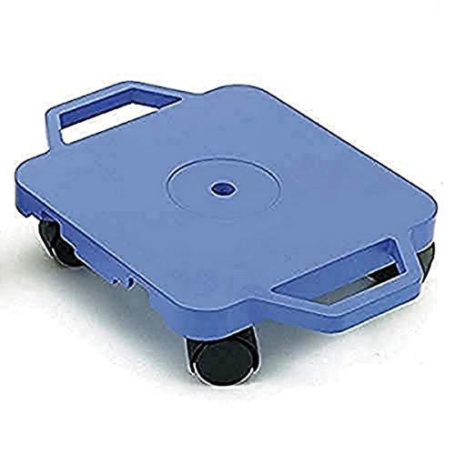 Cosom Scooter, 12 Inch Children's Sit & Scoot Board With 2 Inch Non-Marring Nylon Casters & Safety Guards for Physical Education Class, Sliding Board with Safety Handles, Blue