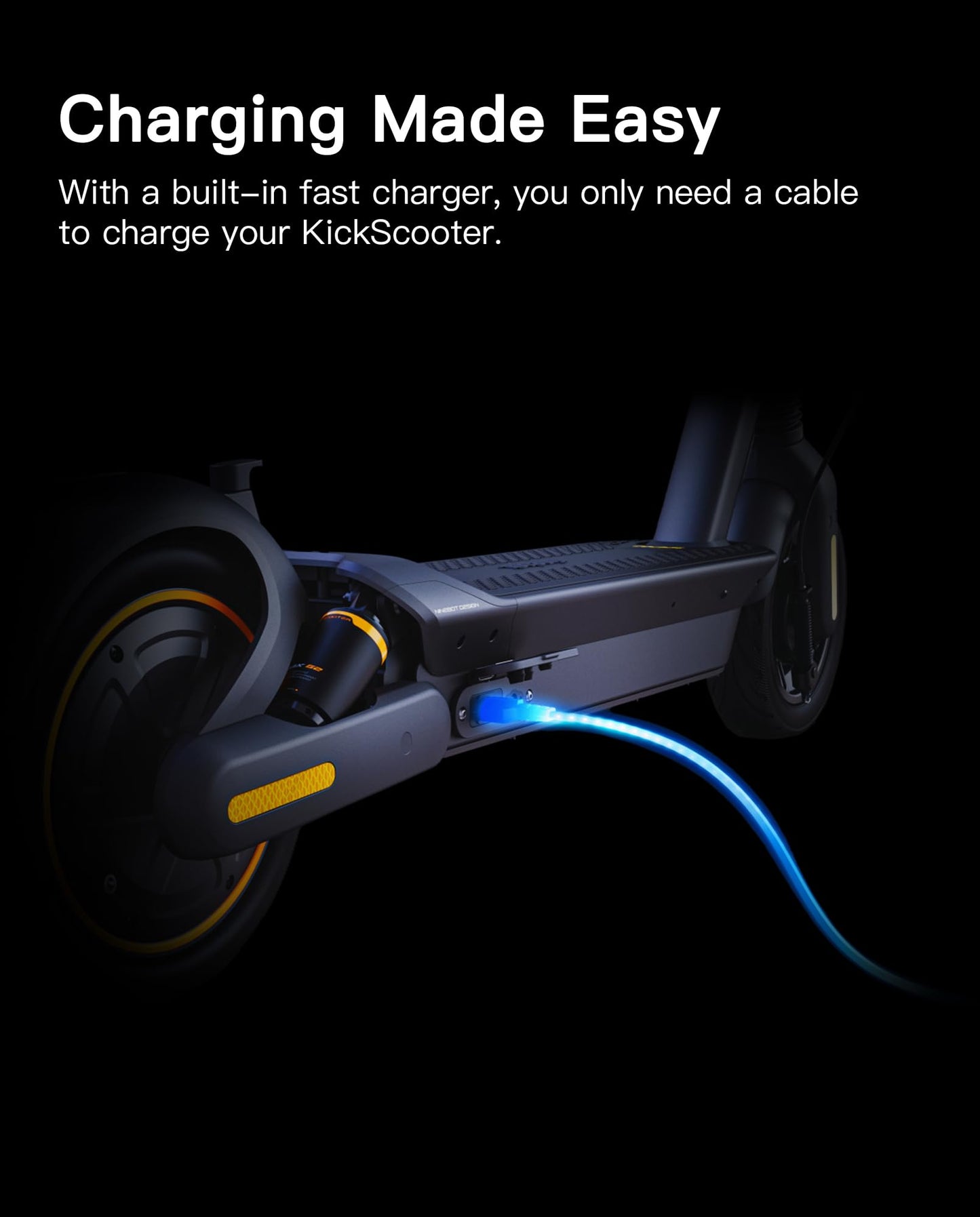 stio Fast Charging Cable Compatible with Ninebot by Segway MAX G3/G2/G30/G30P/P65/P100S/F60, 3 Prong Charging Power Cord, 6ft Power Wire Universal AC Cable US Plug Replacement Cord
