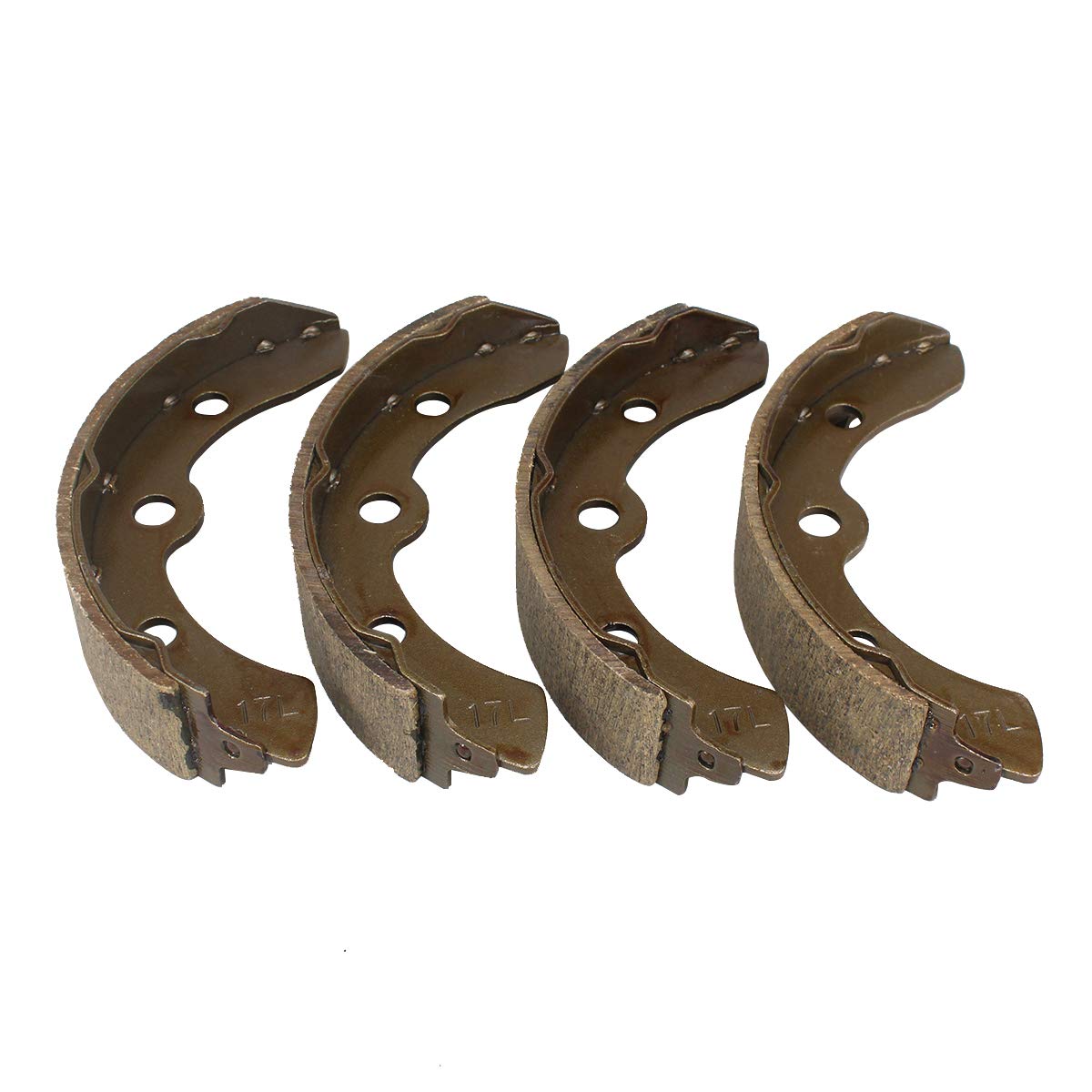 Golf Cart Brake Shoes，HKOO Golf Cart Brake Shoes for Club Car DS G&E & Carryall 1981-1994, EZGO G&E 1982-86 and for Yamaha G&E G11979-81 1011433 1011463 - Set of 4 (4-Long)