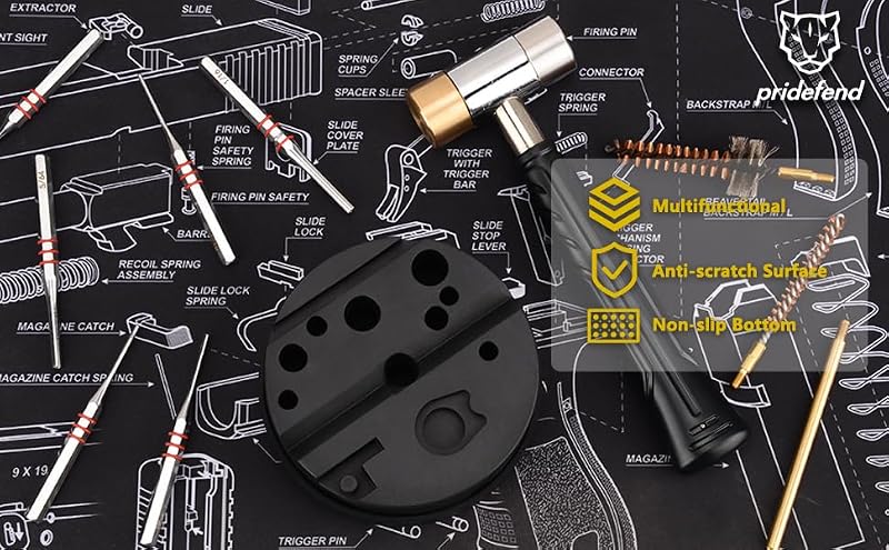 Pridefend Universal Bench Block 1 Pack - Non-Marring, Scratch-Resistant Tool for Precision Maintenance