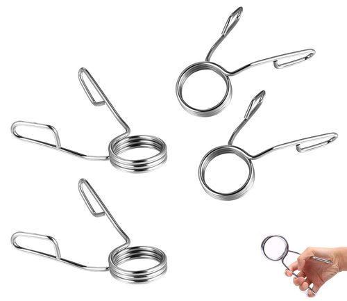 Aebor 4 Pieces 2 Inch Dumbbell Spring Clips, Olympic Barbell Clamps Locking Collars Clips,Weightlifting Exercise Fitness Training Supplies