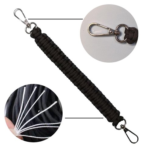 Water Bottle Handle Strap,Paracord Water Bottle Strap,Paracord Keychain Carabiner Clip,with Metal Hook