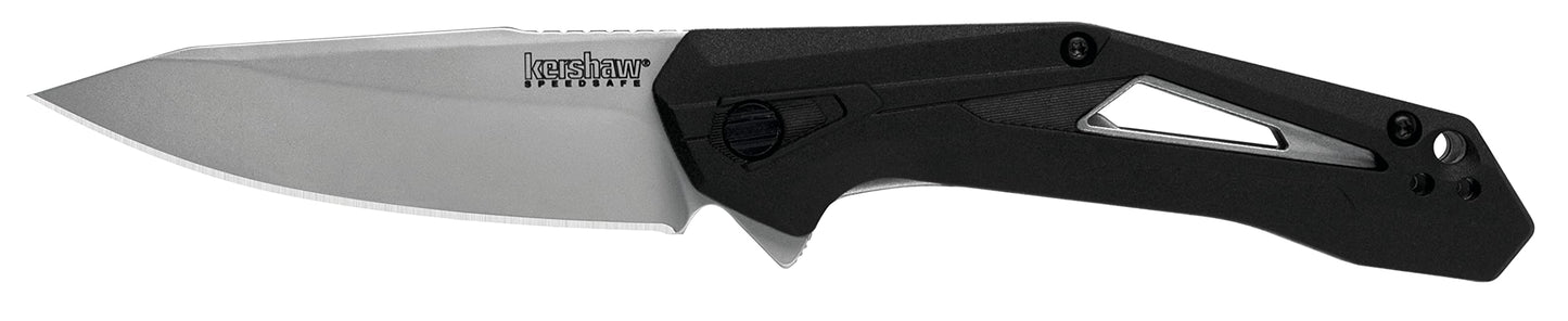 Kershaw Airlock Assisted Opening Knife Black FRN (3" Bead Blast) 1385