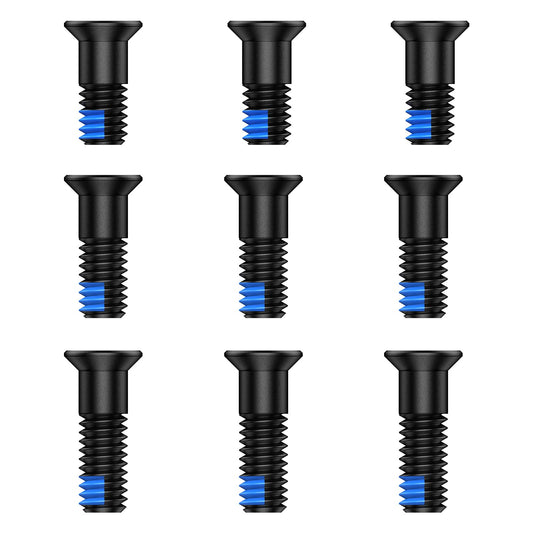 Vstranics 9Pcs Red Dot Screw Kit M4 Screws Diameter 6mm Includes 9.8mm/11.3mm/12.8mm for Red Dot Sight Optics and Mount Compatible with Holosun 407k/507k/EPS, Stainless Steel Blue Thread Locker