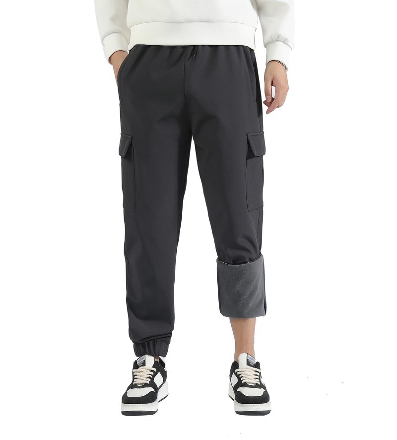 WaltZon Boys Girls Snow Pants Waterproof Fleece Lined Ski Pants Kids Insulated Winter Hiking Pants Outdoor Softshell with Zipper Pockets(3801SnowBlack14)