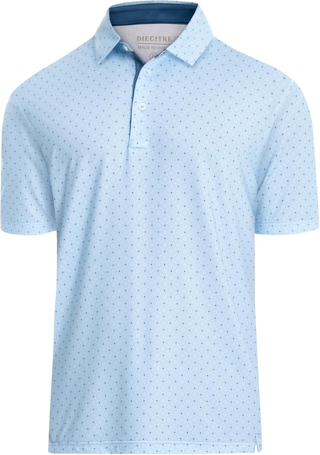Skiennix Men's Golf Polo Shirt - Short Sleeve Dry Fit Performance | Moisture-Wicking Print Design