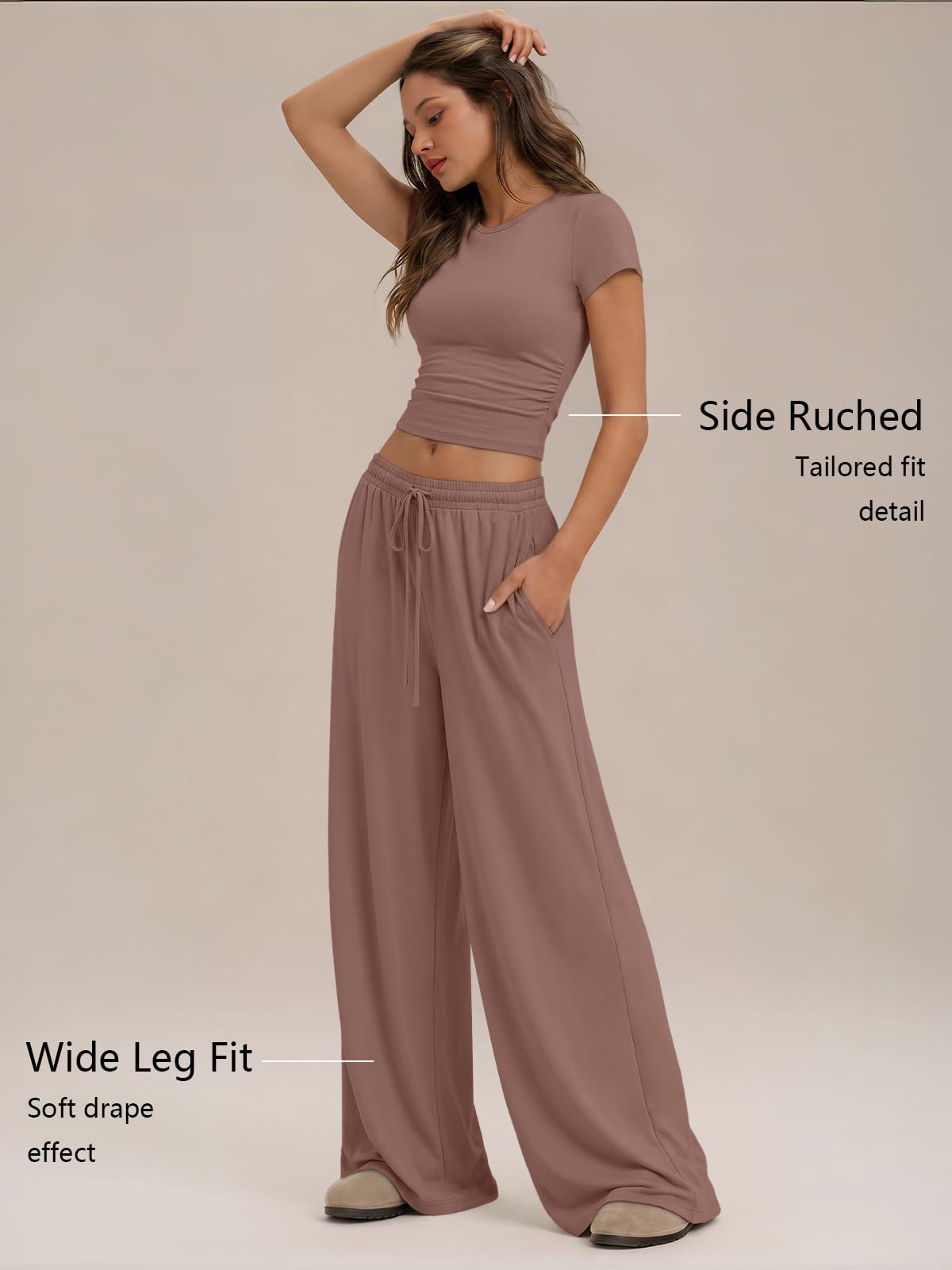Trendy Queen Women's 2 Piece Matching Summer Lounge Set with Pockets