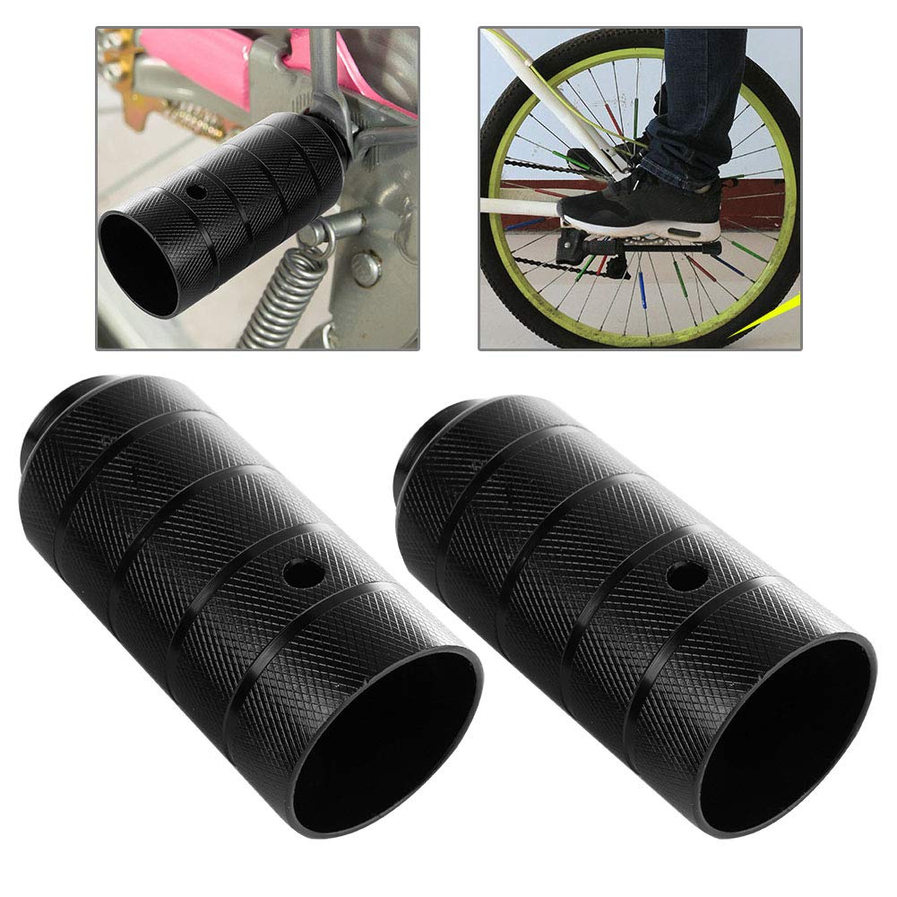 VBESTLIFE Rear Stunt Pegs, 1 Pair Steel Foot Stand Pegs for BMX Axle Peg