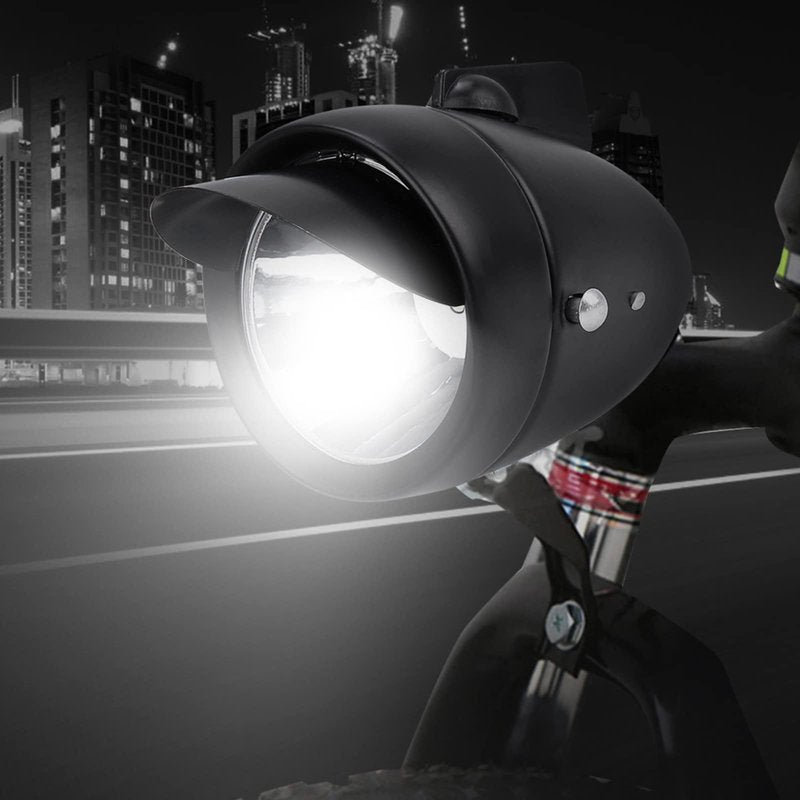 Vintage Light, Classical Vintage LED Headlight Retro Front Headlight Vintage Light with Visor and Frame