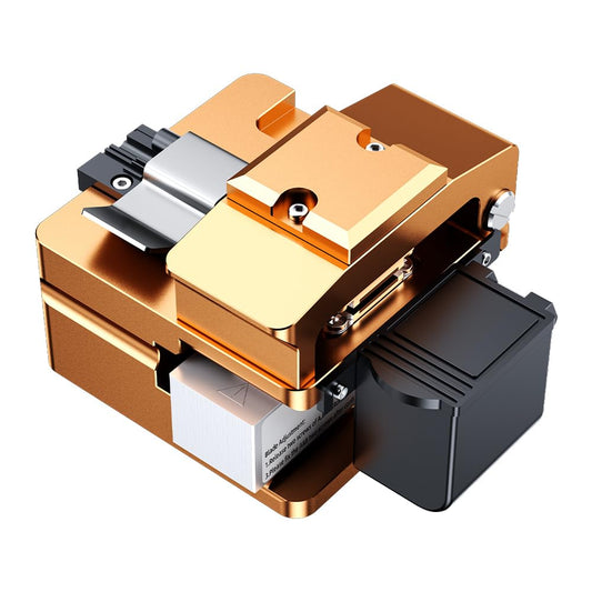 Professional Fiber Cleaver with 16-Port High Precision Blade | 48,000 Cleaves Capacity & Auto Scrap Collection | FTTH Fiber Optic Cutter for 0.25/0.9/3.0mm Cables