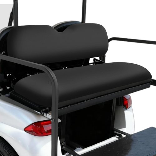 RIZINKART Universal Golf Cart Rear Seat Covers Fit for Club Car EZGO Yamaha Aftermarket Regular Back Seat Cushion，Durable Stretchy Breathable Washable Polyester Mesh Cloth