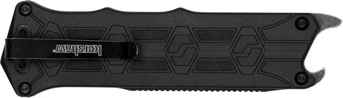 Kershaw Interstellar Pocket Knife - Black OTF Tanto Blade with Serrations & GFN Handle