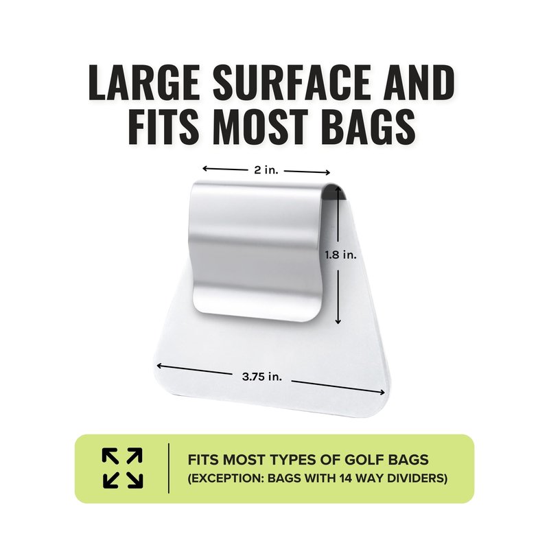 Stripebird - Golf Steel Hub for Magnetic Accessories (White) - Golf Bag Attachment for Magnetic Products - Easily Access Magnetic Golf Accessories from Your Golf Bag