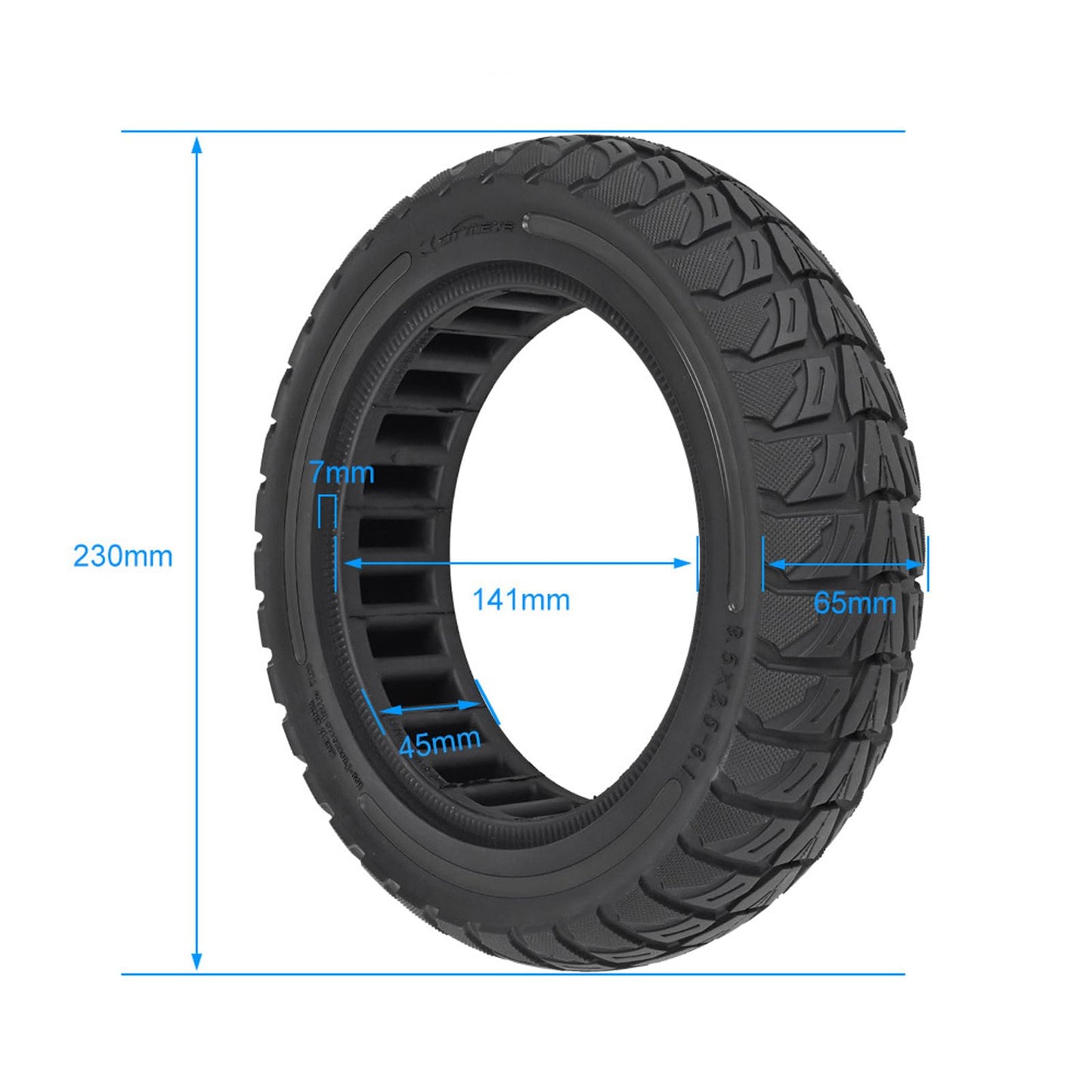9.5x2.5-6.1 Electric Scooter Tire, Off-Road Replacement Wheels, Tubeless Rubber Tyre for NIU KQi3 Pro/Max/Sport Electric Scooter (1)