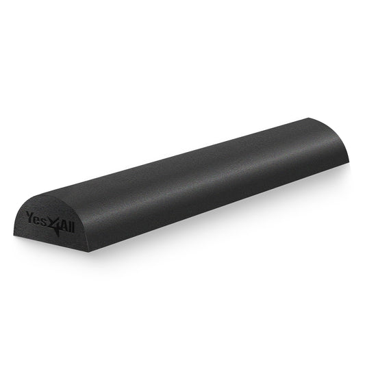 Yes4All Medium Firm Half Foam Rollers for Post-Workout Relaxation, 12/18/24/36 inch PE Foam Roll for Back Massage & Yoga Exercise
