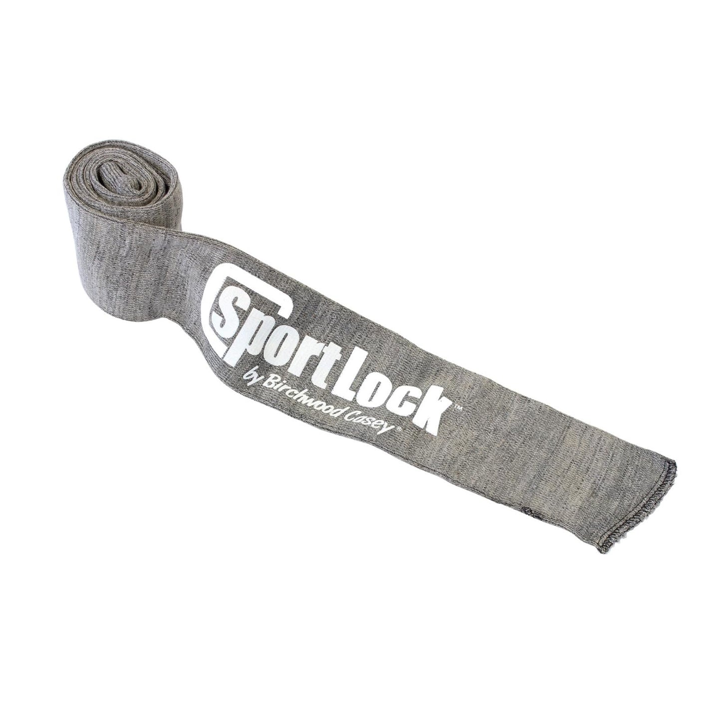 BIRCHWOOD CASEY SportLock Silicone Gun Sleeve | Durable Silicone-Impregnated Gun Sock for Corrosion, Abrasion, and Scratch Protection - Long Gun Size (53"L x 4"W) - Gray