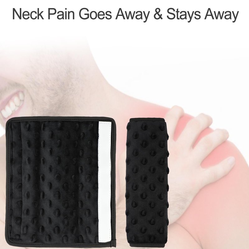 Cushioned Arm Sling Padding for Neck Slim Sling Pad Neck Strap Cushion Comfort Shoulder Support Rotator Cuff Surgery Arm Immobilizer Brace Carry Padded Cover Pillow Wrist Hand Injury, Pack of 2 Black