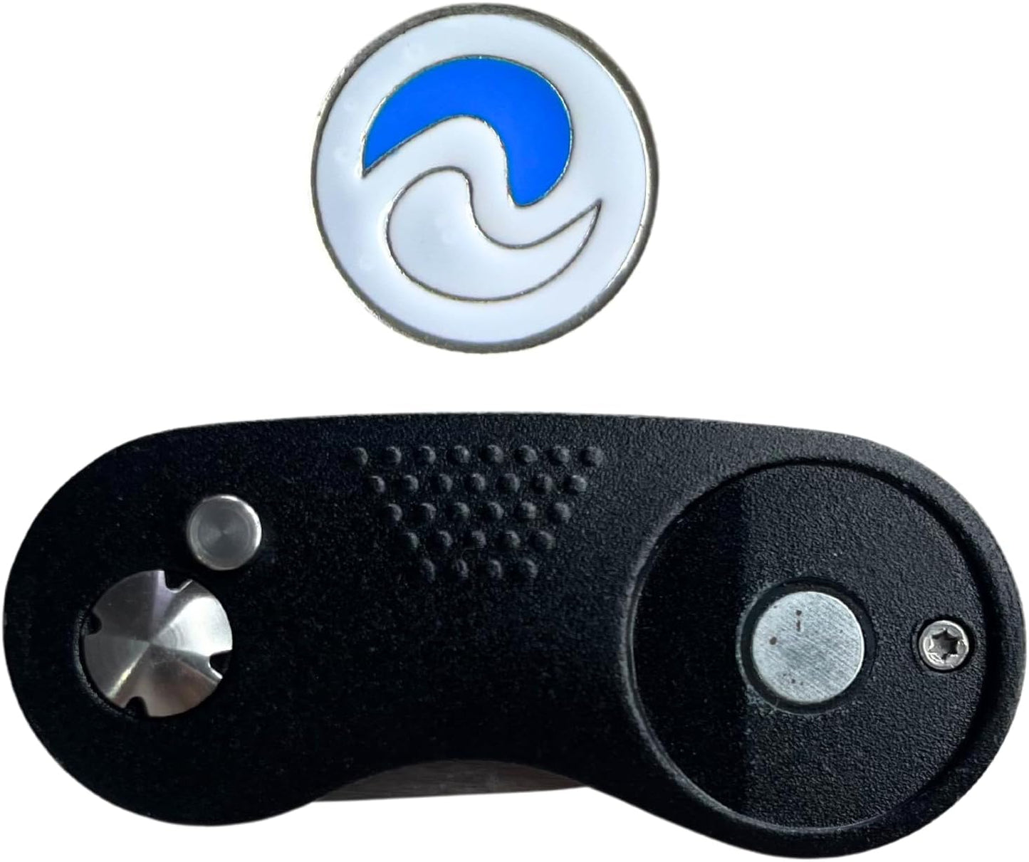 NuRich Golf Divot Repair Tool - All-Metal Design with Magnetic Ball Marker | Compact & Portable Golfer Accessory
