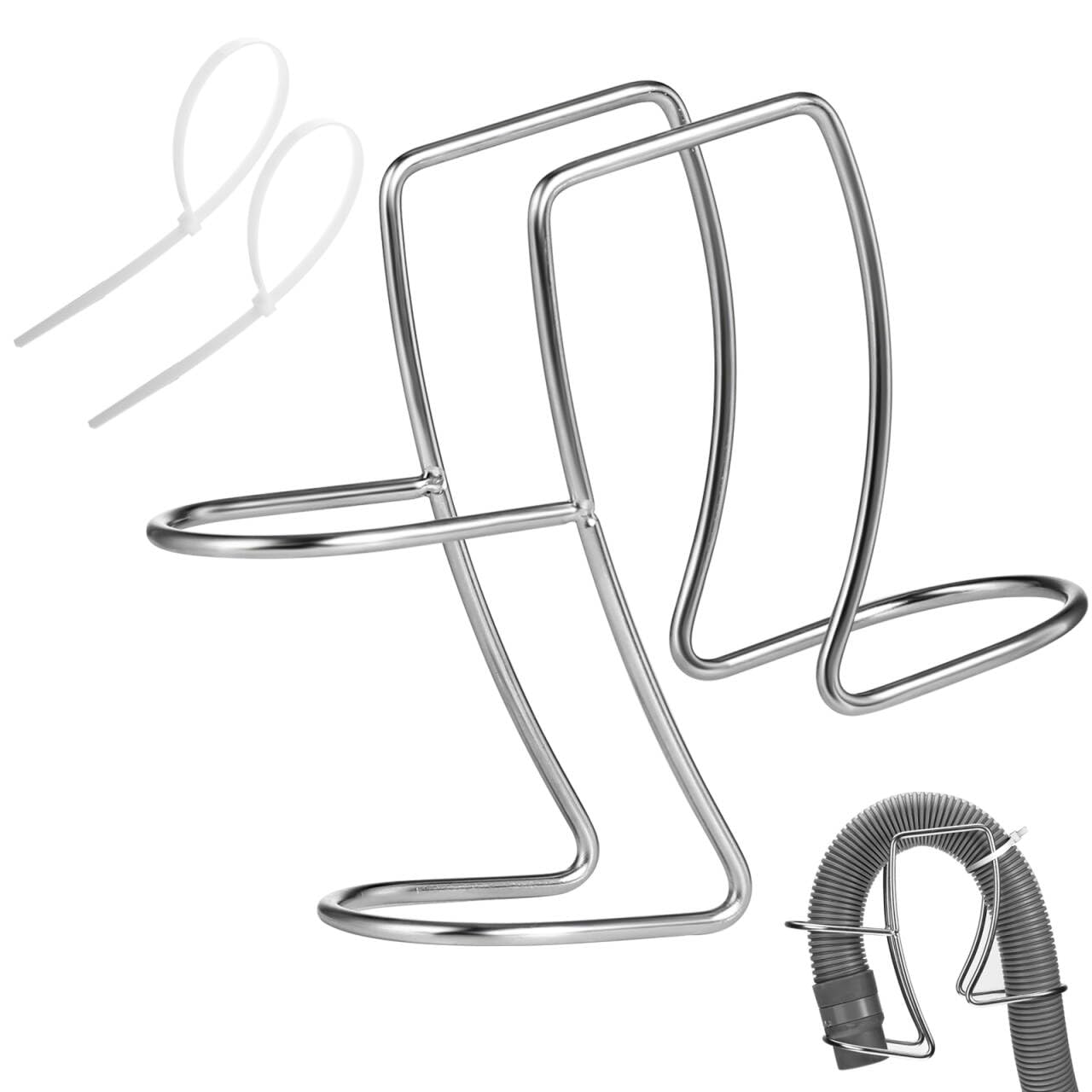 Universal Washing Machine Drain Hose Holder Adjustable Utility Sink Clamp Hook Stainless Steel Laundry Tub Hose Guide Clip Fits All Drain Hoses