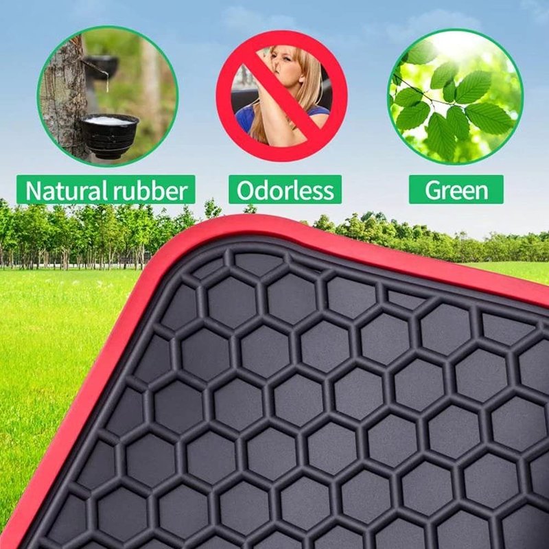 Matericuo Golf Cart Floor Liner Mat Custom Fit for EZGo RXV Golf Cart Model/EZGo 2 Five - Only Golf car Mat to Meet 6 ASTM Standards Grey