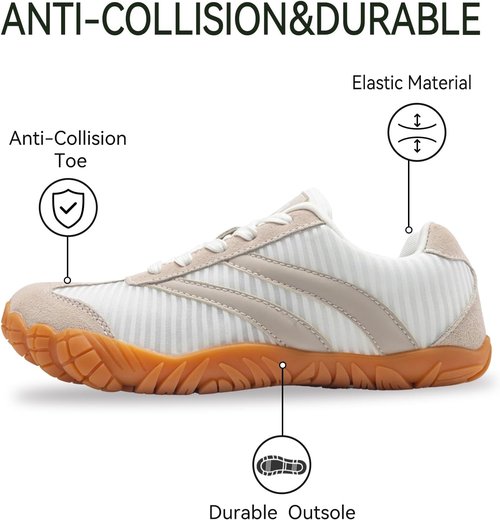 Barefoot Shoes | Women’s Casual Sneakers with Wide Toe Box - Lightweight, Breathable & Comfortable for Hiking