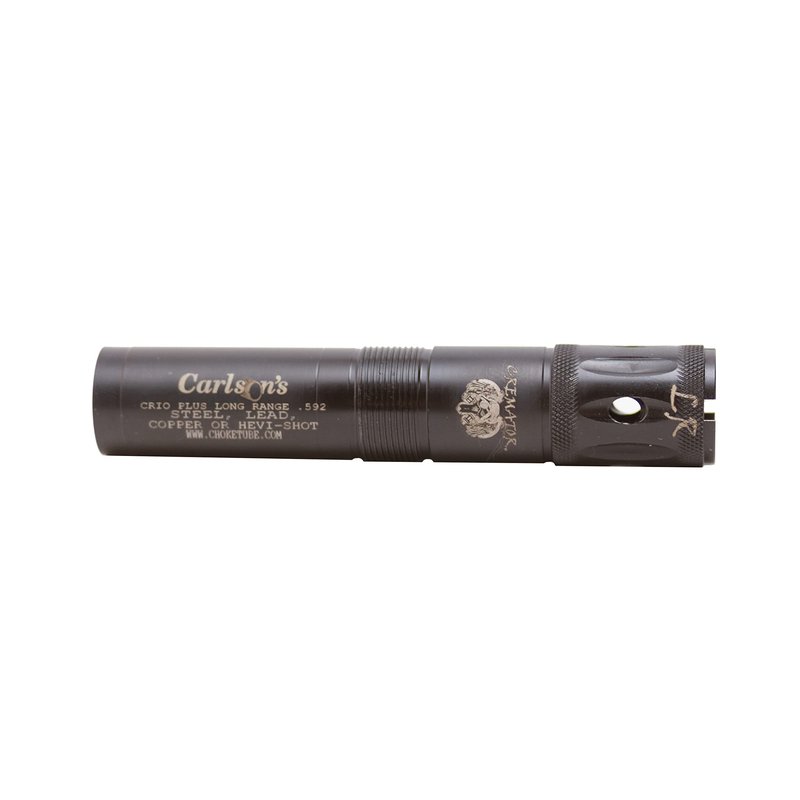Carlson's Choke Tubes 20 Gauge Compatible for Benelli Crio Plus [ Long Range | 0.595 Diameter ] Blued Steel | Cremator Ported Waterfowl Choke Tube | Made in USA