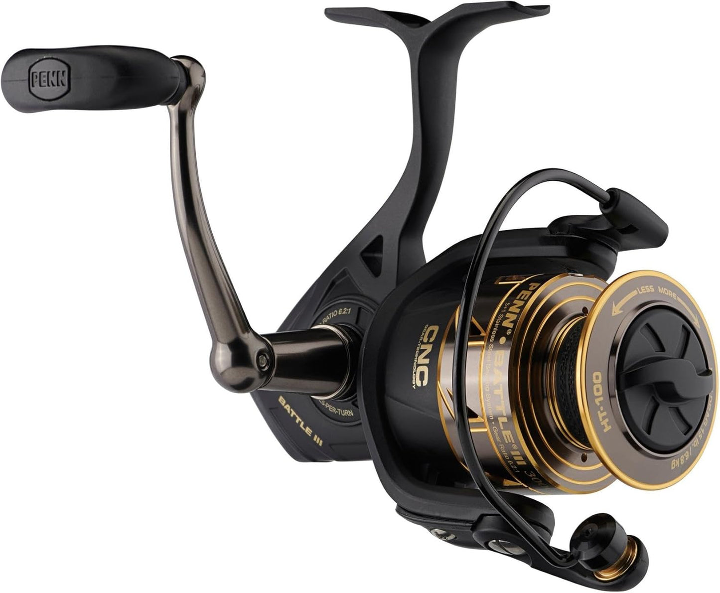 Penn Battle IV Spinning Fishing Reel - Durable Design for Smooth Casting | Lightweight and Versatile