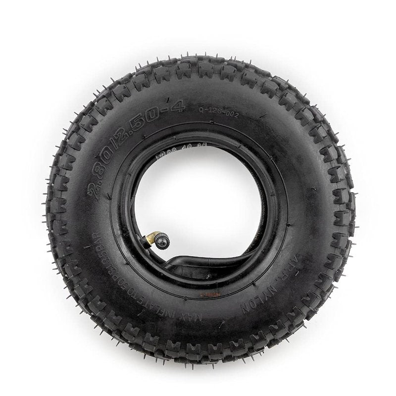 9 Inch Mountain Skateboard Wheel 226mm Scooter Off-Road Tyre With Inner Tube 2.80/2.50-4 Pneumatic AT Tire Alloy Hub (Offroad tire tube)