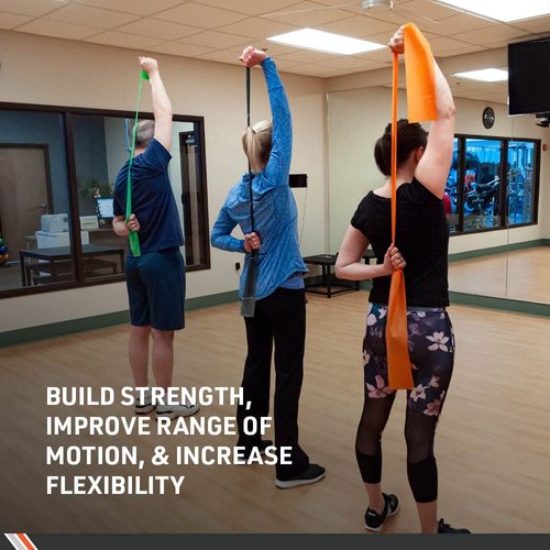 Body Sport Exercise Bands - 25 yd. Roll of Special Resistance Bands for Stretching, Fitness or Physical Therapy, Non-Latex - Extra Heavy Medium Resistance - Black
