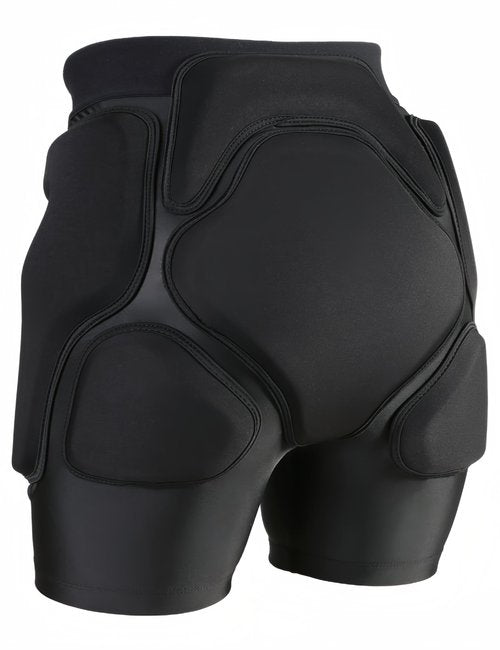 3D Protection Padded Shorts, Hip Butt Tailbone Crash Pad Pants, Impact Protective Gear for Figure Skating Snowboarding Ski Roller Skateboard (Black, Large)