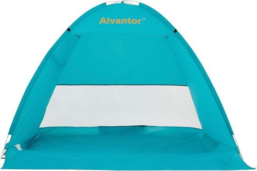 Alvantor® Beach Tent - Automatic Pop-Up Sun Shelter with UPF 50+ Protection | Lightweight & Windproof for 2-3 People