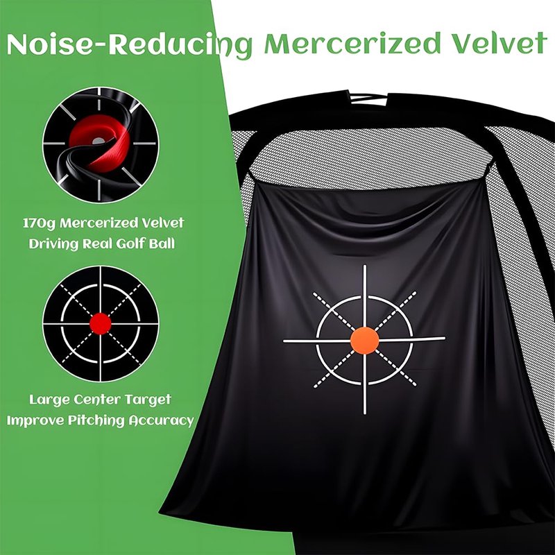 Gagalileo Golf Net: 8X6FT Training for Teens Beginners with Target Portable Indoor Outdoor Hitting Practice